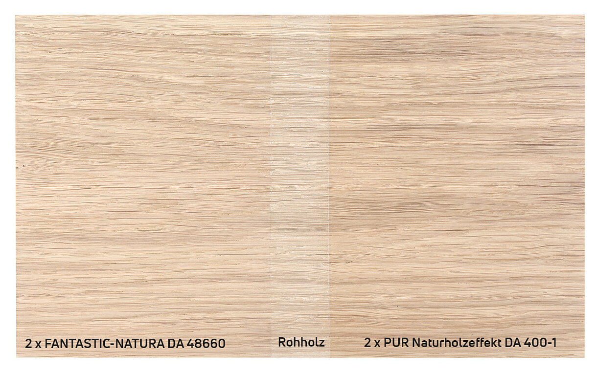 Vergleich von FANTASTIC-NATURA auf Rohholz