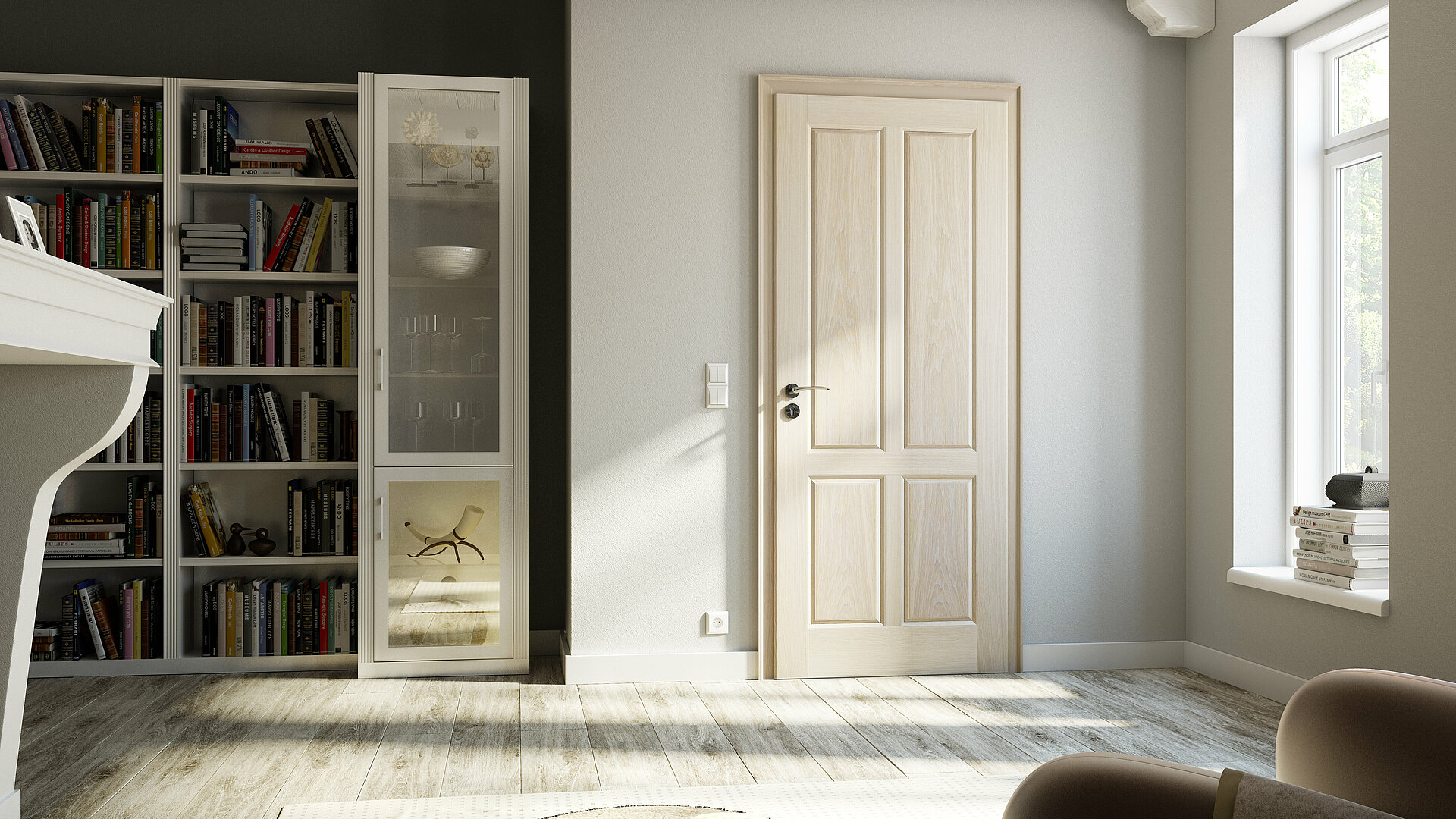Modern Industrial Double Barn Doors  Rustic  Family Room  Denver  by In  Your Space Interior Design  Houzz